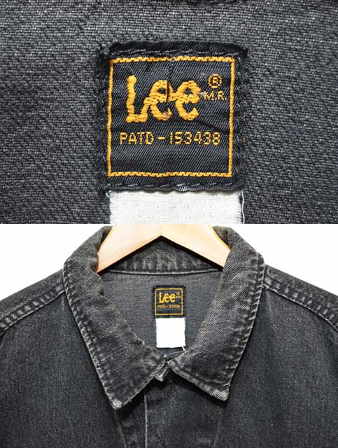 Lee 90s USA製 ブラックデニムジャケット ジージャン ビッグサイズ