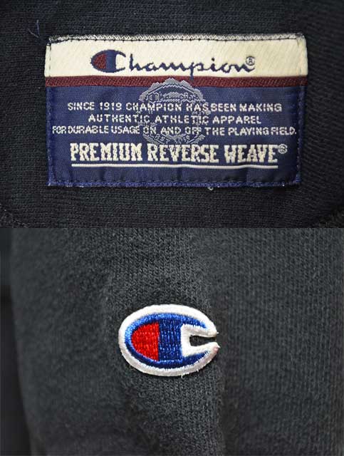 Champion プレミアムリバースウィーブ スウェット “目無し / BLACK”