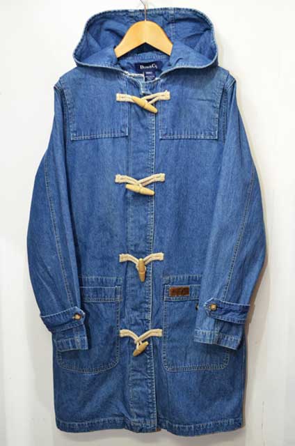 90's DENIM&Co ライナー付き デニムダッフルコート