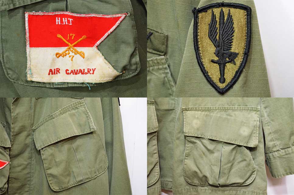 70's US.ARMY ジャングルファティーグジャケット “MEDIUM-SHORT” - used&vintage box Hi-smile