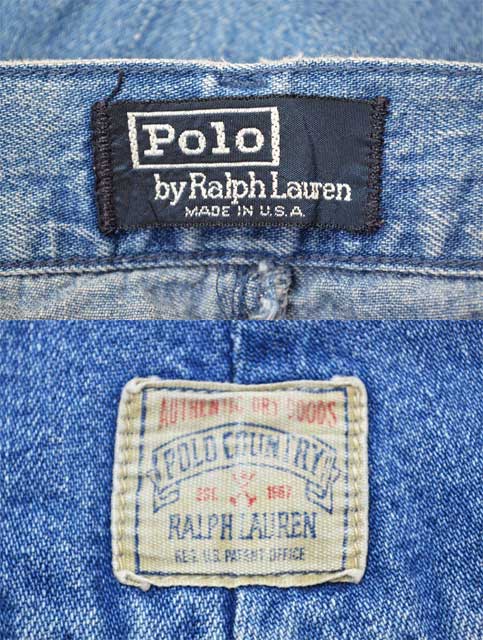 90's POLO Ralph Lauren 2タック デニムトラウザー “USA製”