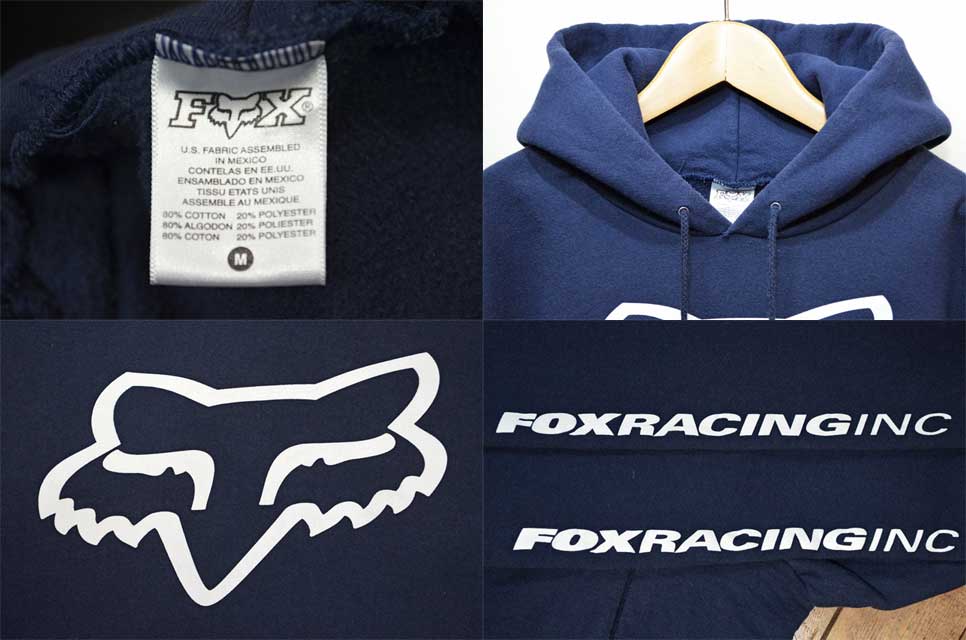 FOX RACING スウェットパーカー “袖プリント”
