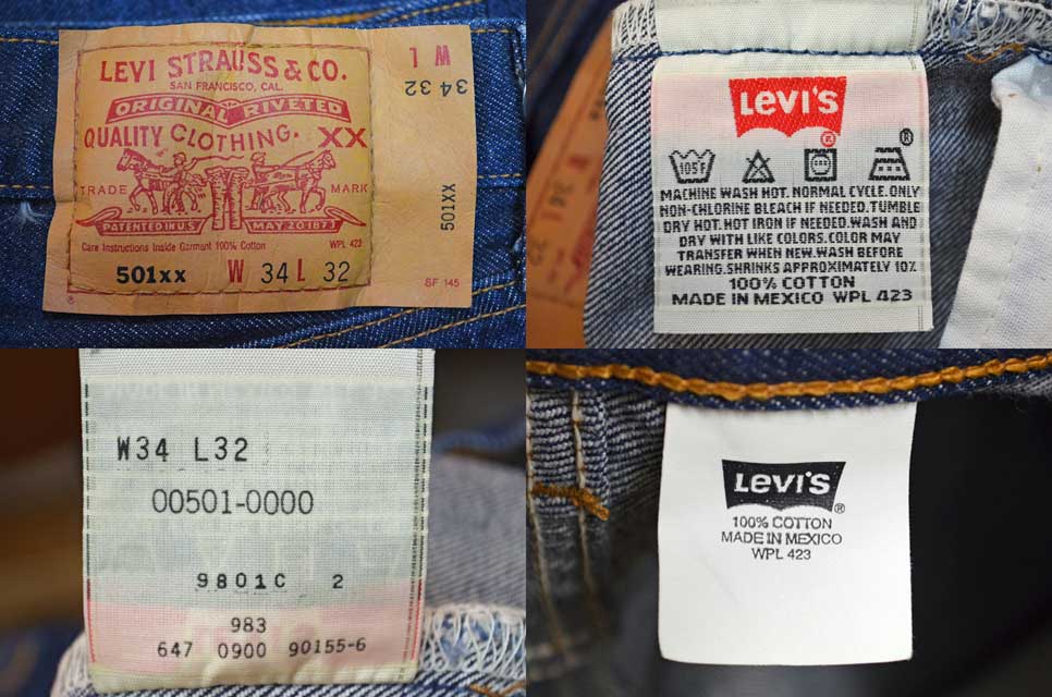 90's Levi's 501 デニムパンツ “真紺” - used&vintage box Hi-smile
