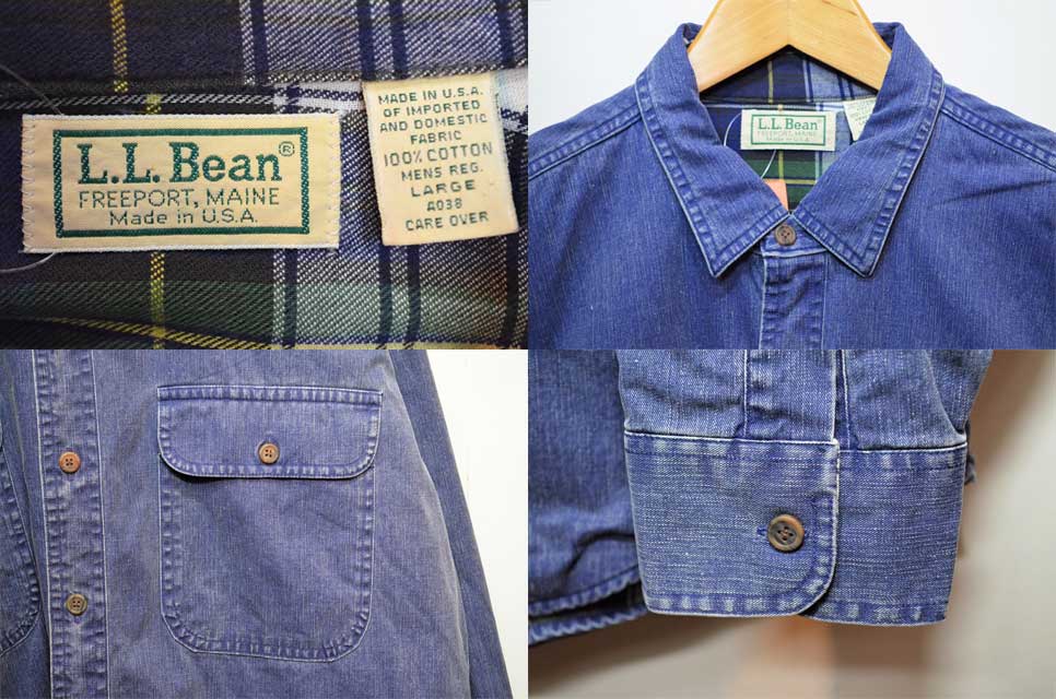 L.L.bean エルエルビーン デニムシャツ プリズナーシャツ グラッドハンド