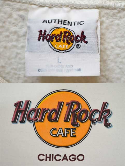 90's Hard Rock Cafe ロゴスウェット - used&vintage box Hi-smile