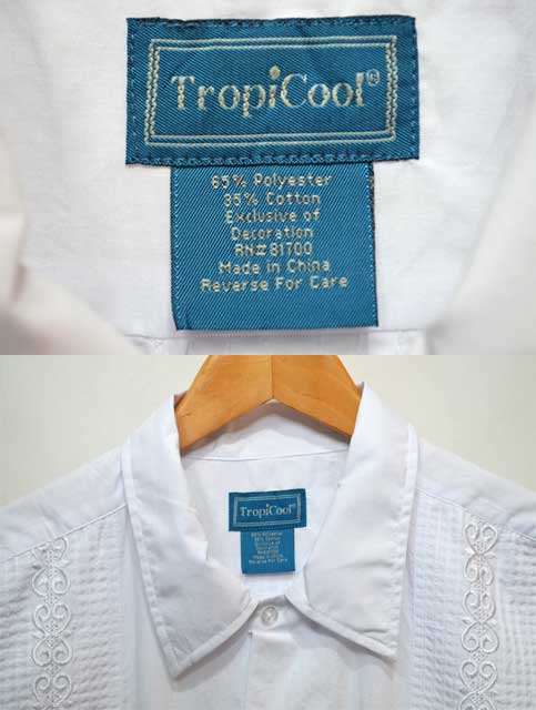 TropiCool Cuba ボックスシルエット キューバシャツ LG