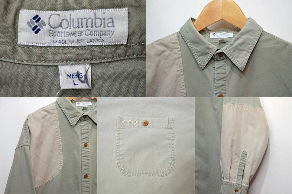 90's Columbia 2TONE ハンティングシャツ - used&vintage box Hi-smile