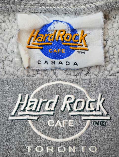 90's Hard Rock CAFE スウェットシャツ - used&vintage box Hi-smile