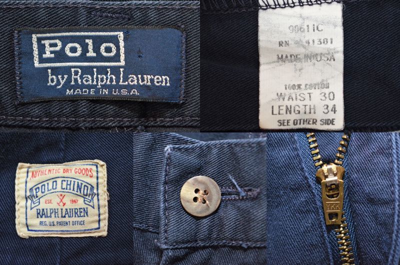 90's Polo Ralph Lauren チノトラウザー “USA製” - used&vintage box 