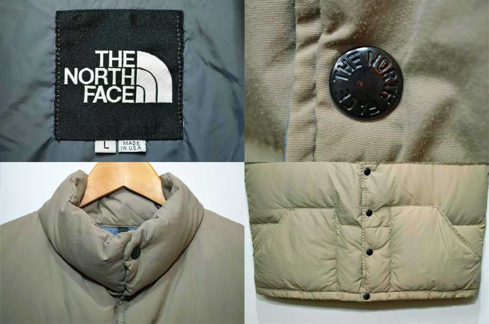 90's THE NORTH FACE ダウンベスト “USA製 / 黒ラッカーボタン”