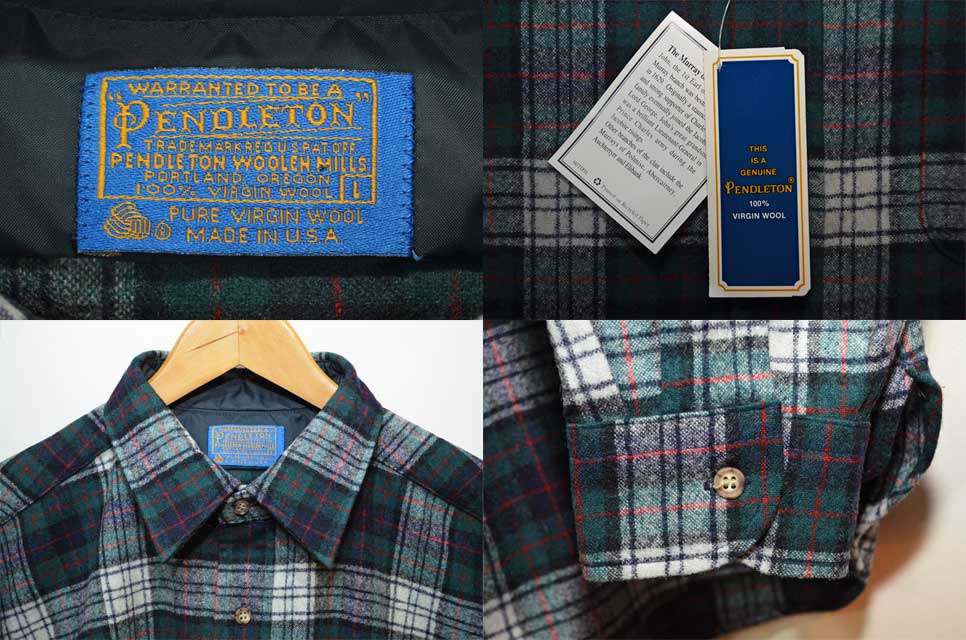 【Pendleton】ペンドルトン　シャツ　80s　　USA製　ウール　Ｓ