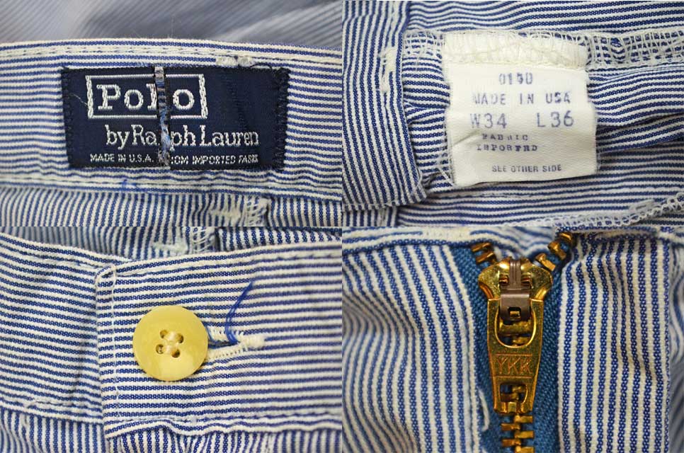90's Polo Ralph Lauren シアサッカーパンツ “USA製” - used&vintage 
