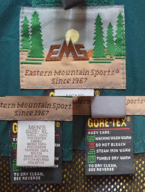 Ems eastern mountain sports gore-tex