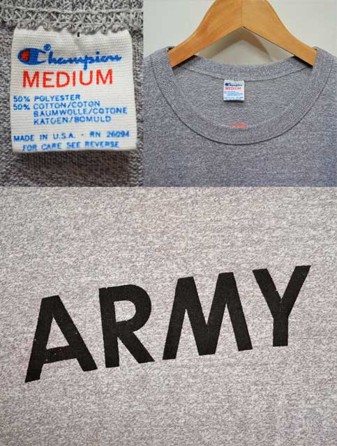 80's Champion 50/50 Tシャツ “ARMY”