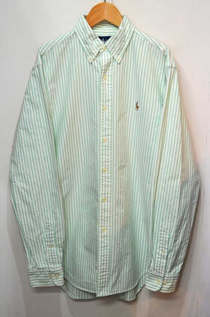 Polo Ralph Lauren ストライプ柄 ボタンダウンシャツ - used&vintage 