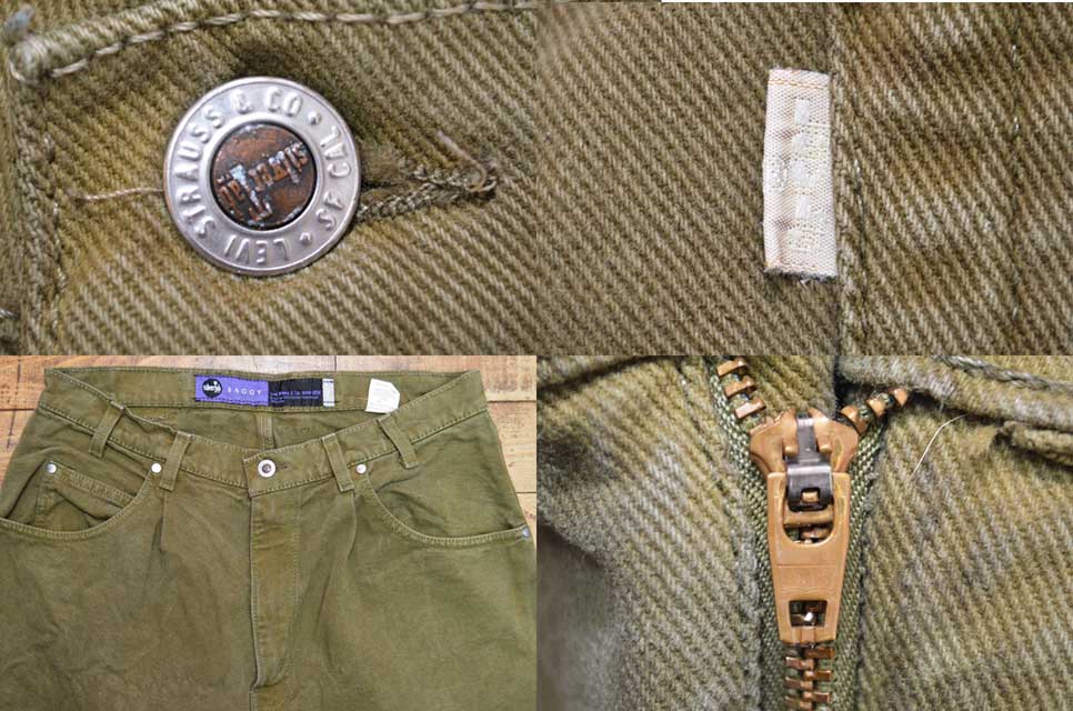 90's Levi's SILVER TAB カラーデニムバギーパンツ “MADE IN USA