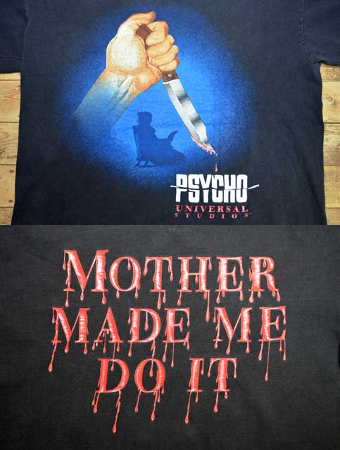 ユニバーサルスタジオ PSYCHO vintage tシャツ