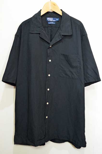 90's Polo Ralph Lauren S/S オープンカラーシャツ “CALDWELL / コットン×シルク”
