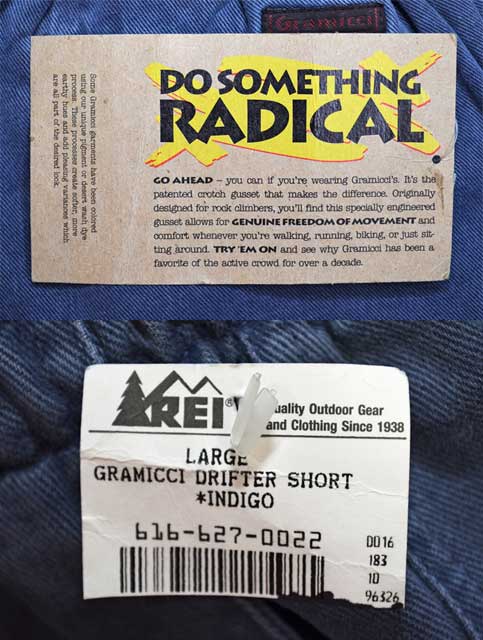 90's Gramicci DRIFTER SHORTS “MADE IN USA / DEADSTOCK 