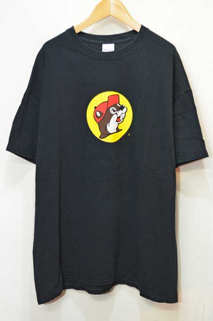 us　tシャツ　染み込みプリント　黒　90s   buc-ees