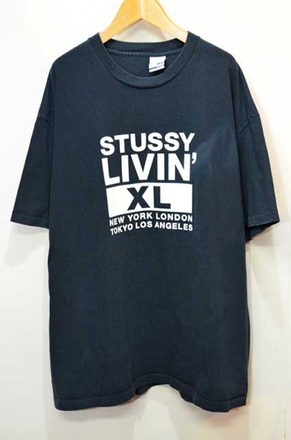 90-00's Stussy プリントTシャツ “MADE IN USA” - used&vintage box Hi-smile