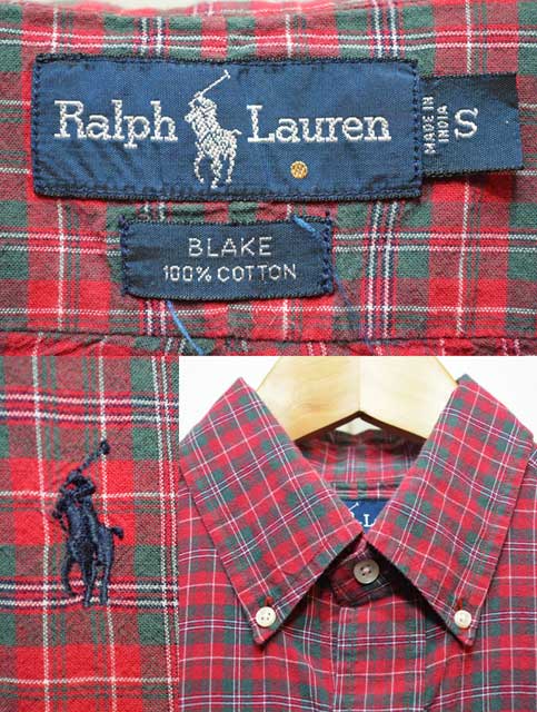 90's Polo Ralph Lauren S/S ボタンダウンシャ 