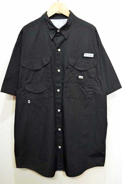 Columbia PFG S/S ナイロンフィッシングシャツ “BLACK” - used&vintage 