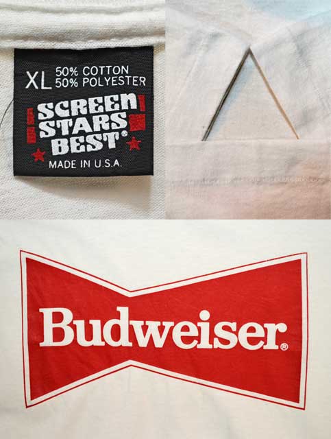 90s budweiser flog tシャツ Made in USA