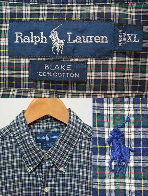 Polo Ralph Lauren S/S ボタンダウンシャツ “BLAKE” - used&vintage 