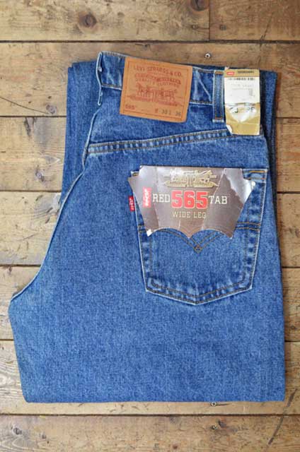 90's Levi's 565 デニムパンツ “MADE IN USA / DEADSTOCK” - used&vintage box Hi-smile