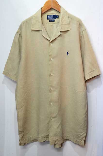 Polo Ralph Lauren S/S オープンカラーリネンシャツ “CALDWELL”