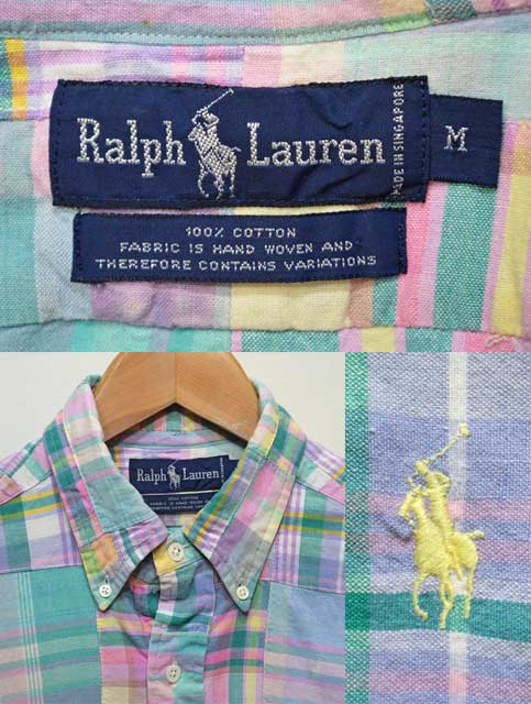 Polo Ralph Lauren S/S パッチワークシャツ