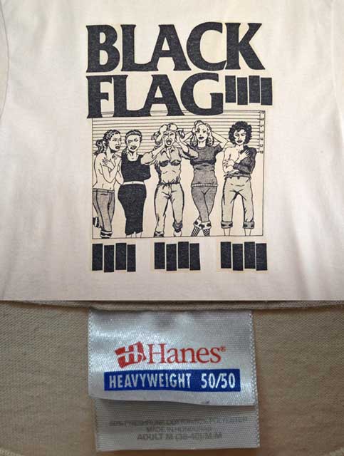 90-00's BLACK FLAG バンドTシャツ - used&vintage box Hi-smile