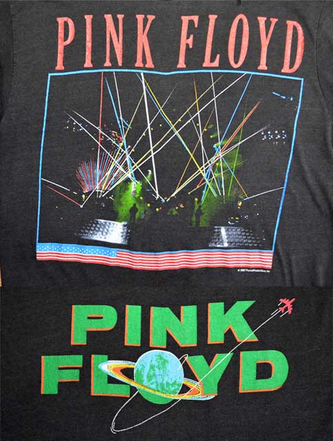 80's PINK FLOYDバンドTシャツ “MADE IN USA” - used&vintage box Hi-smile