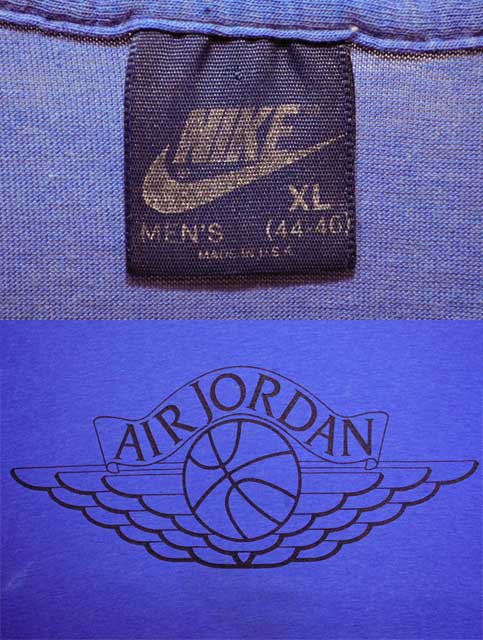 在庫限品 80’s NIKE AIR JORDAN ナイキ エアジョーダン Tシャツ Tシャツ/カットソー(半袖/袖なし)