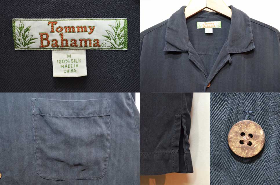 Tommy Bahama S/S オープンカラーシルクシャツ - used&vintage box Hi 