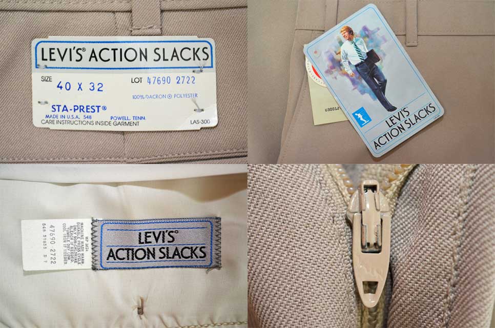 's Levi's ACTION SLACKS “MADE IN USA / DEADSTOCK”   used&vintage