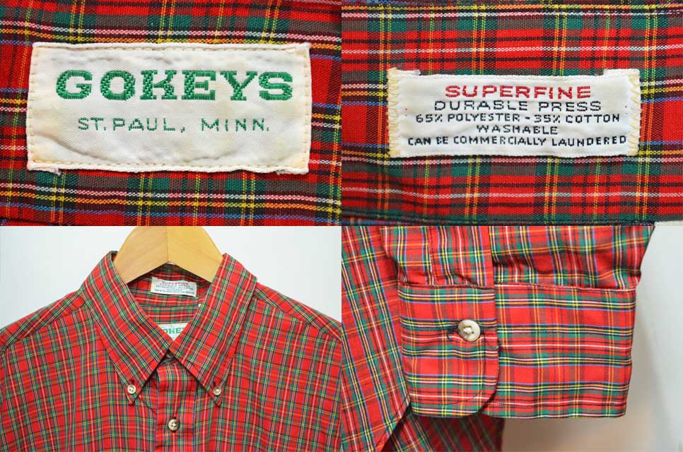 70's GOKEY'S ボタンダウンシャツ - used&vintage box Hi-smile