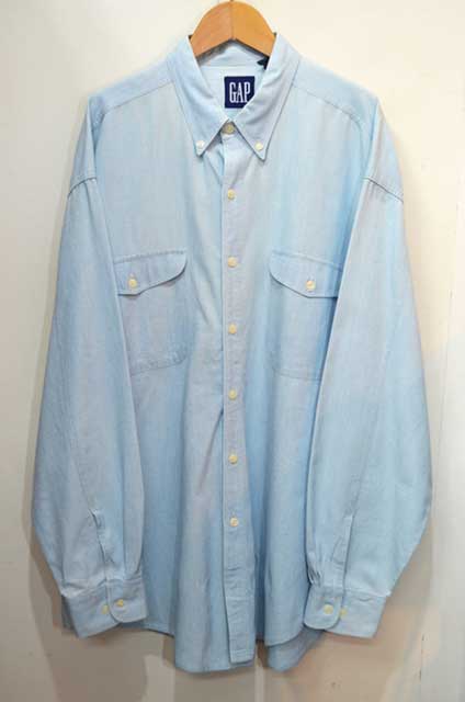 90's OLD GAP シャンブレー ボタンダウンシャツ