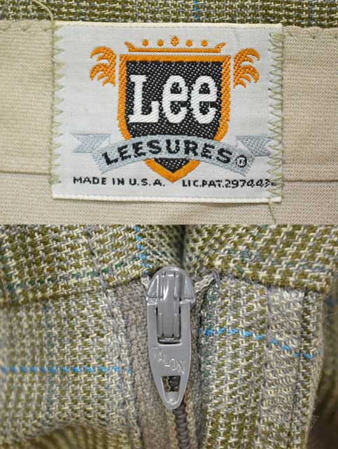 70's Lee LEESURES テーパードスラックス - used&vintage box Hi-smile