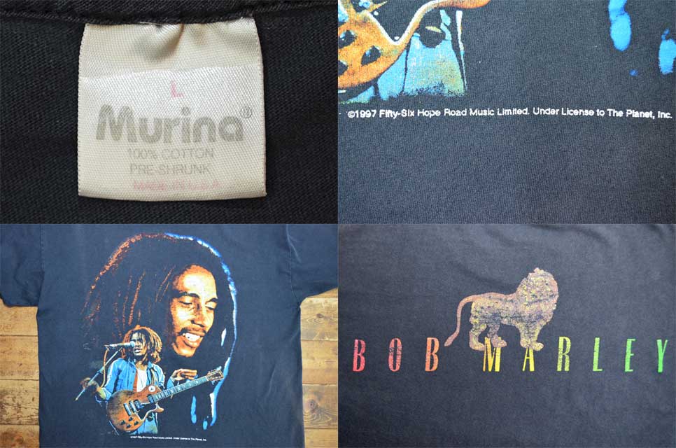 90's BOB MARLEY Tシャツ “MADE IN USA” - used&vintage box Hi-smile