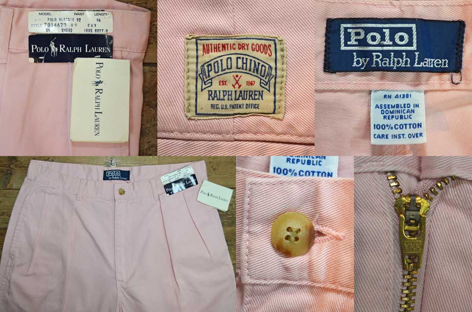 90's Polo Ralph Lauren 2タック チノトラウザー “DEADSTOCK 90's Polo Ralph Lauren 2タック チノトラウザー “DEADSTOCK