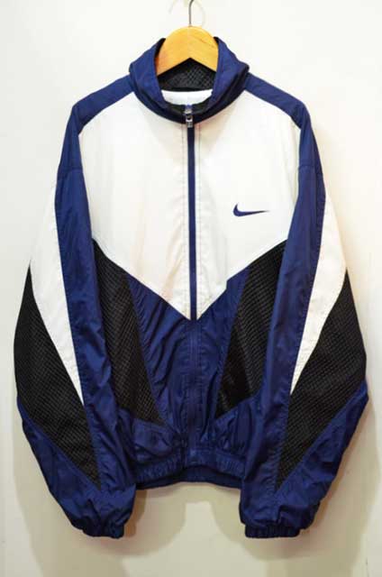 90's NIKE メッシュ切り替え ナイロンジャケット