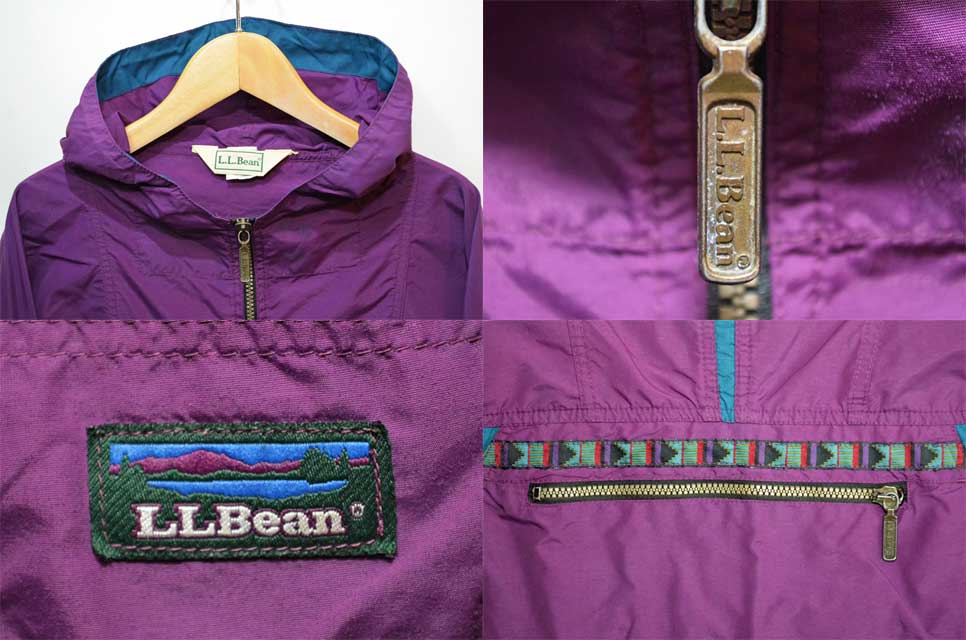 90's L.L.Bean ナイロンアノラックパーカー “チロリアンテープ 