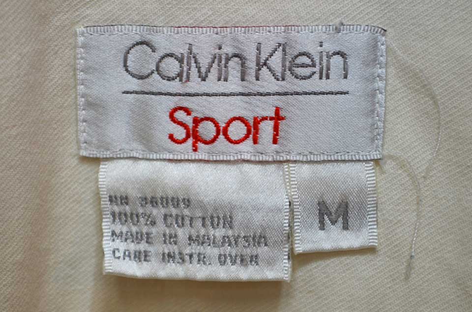 90's Calvin Klein Sport コットンワークシャツ