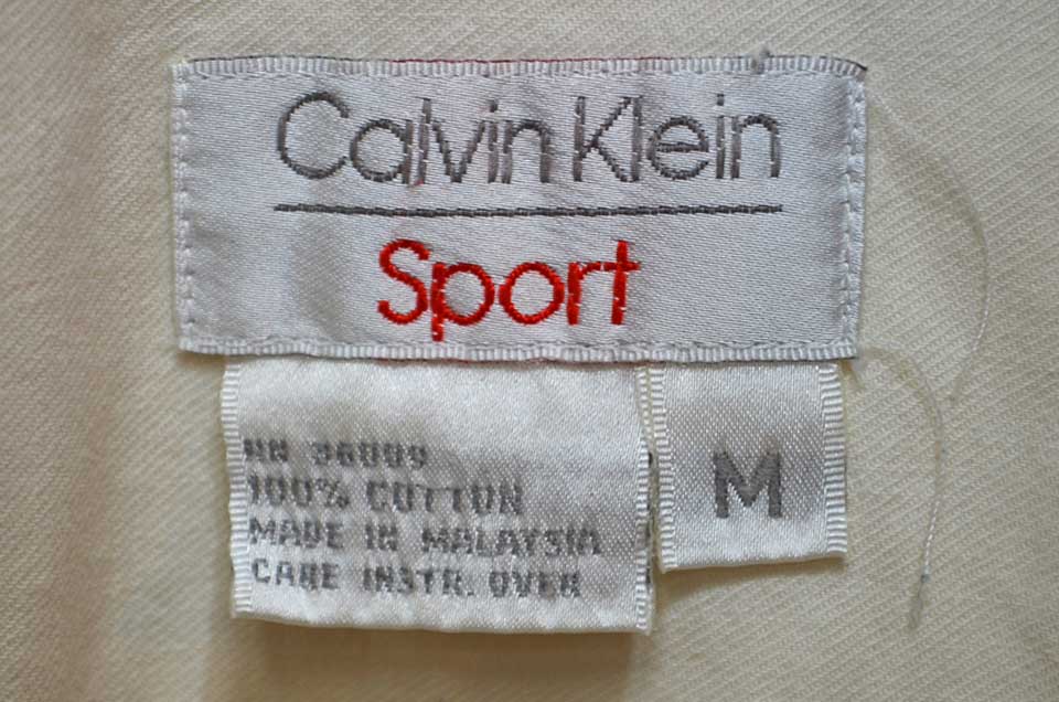 90's Calvin Klein Sport コットンワークシャツ - used&vintage box Hi-smile