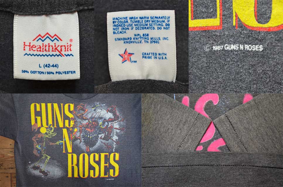 発禁 ガンズアンドローゼズ Tシャツ 1987年製 ヴィンテージ 80s