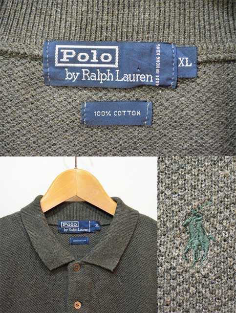 Polo Ralph Lauren ニットポロシャツ - used&vintage box Hi-smile