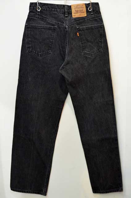 90's Levi's 550 ブラックデニムパンツ - used&vintage box Hi-smile