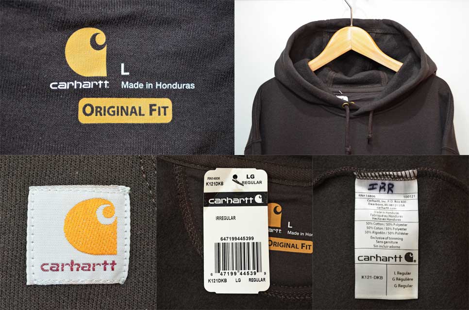 日本未発売 Carhartt スウェットパーカー "BROWN" - used&vintage box Hi-smile